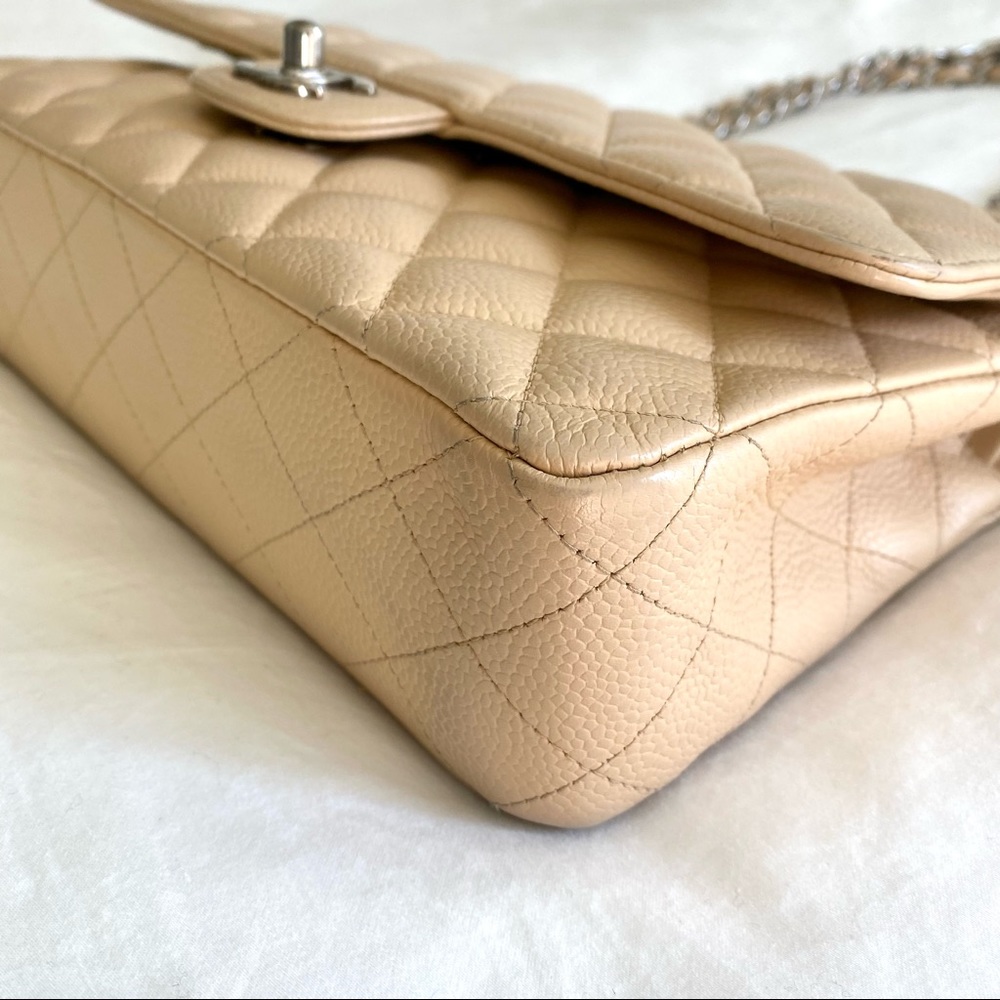 Chanel Beige Classic Medium Double Flap Bag - Picture 13 of 16